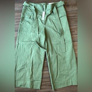 Chico's Olive Green Wide-Leg Cargo Shorts